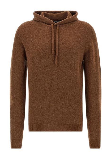 knitted hoodie man robacco ROBERTO COLLINA | 253M40007M4007